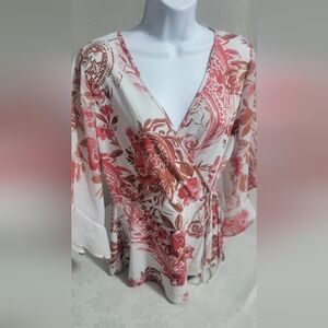 Floral Wrap Dress with Tie Waist